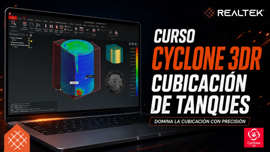 Software Leica Cyclone 3DR Cubicaci&oacute;n de Tanques